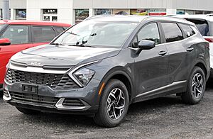 2023 Kia Sportage LX in Gravity Grey, Front Left, 05-22-2022