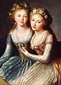 Alexandra and Elena Pavlovna of Russia by E.Vigee-Lebrun
