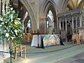 Altar, top of the nave, Wells Cathedral