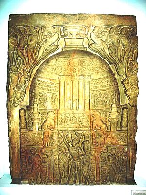 Amaravati Maha Stupa relief at National Museum, Delhii, India, 1st-2nd century CE. 2004