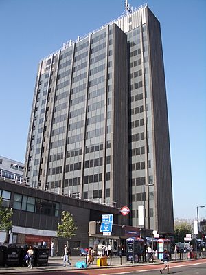 Archway Tower and tube station 2005