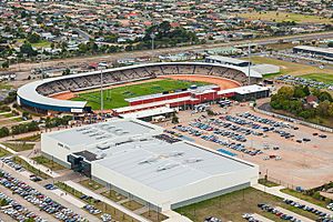 Ariel view of ASB Stadium and ASB Arena