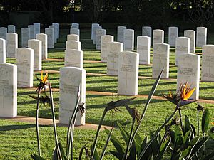 Atherton War Cemetery (2005) headstones