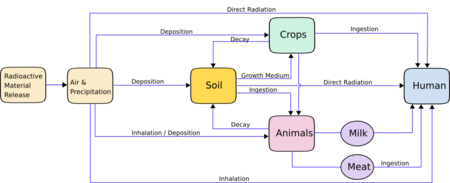 Atmospheric radiation to human-en
