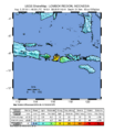 August 2018 Lombok earthquake intensity map