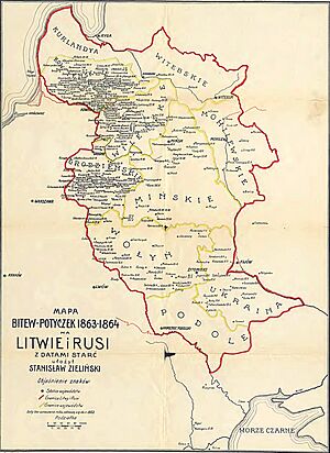 Battles of January Uprising in Lithuania, Belarus and Ukraine