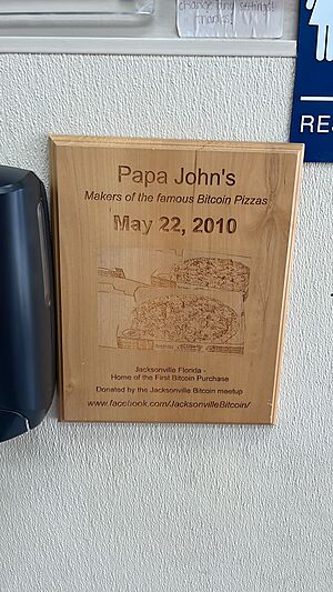 Bitcoin Pizza Day Papa John’s Atlantic Ave Jacksonville FL