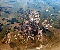 Bremen, Indiana from the air