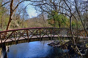 Bridge over the river Crane, Little Park to Pevensey Road Nature Reserve