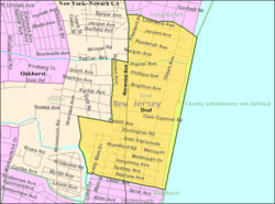 Census Bureau map of Deal, New Jersey