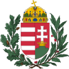 Coat of arms of Hungary (1896-1915; oak and olive branches).svg