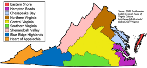Cultural Regions of Virginia