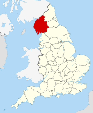 Cumbria UK locator map 2010