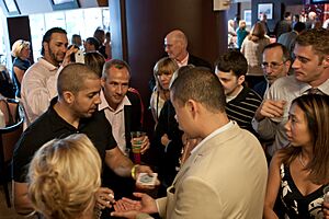 David Blaine meeting his fans