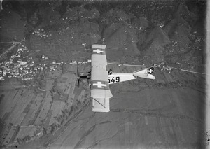 ETH-BIB-Häfeli DH-3 M IIIa, CH-549 über Magadinoebene, Cugnasco aus 600 m-Inlandflüge-LBS MH01-001324