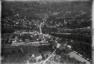 ETH-BIB-Kirchberg mit Bahnhof und Dampfeisenbahn-Inlandflüge-LBS MH01-002205