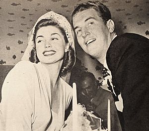 Esther Williams with her husband Ben Gage, 1945