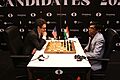 Fabiano Caruana - R Praggnanandhaa, Candidates Tournament 2024 01