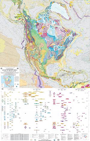 Geologic map of North America
