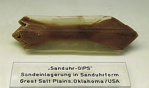 Gips Sanduhr - Great Salt Plains, Oklahoma, USA