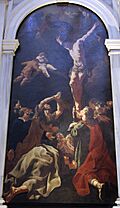 Giulia lama, crocifisso con gli apostoli, 1700-40 ca. 01 (allieva del piazzetta)