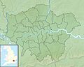 Greater London UK relief location map