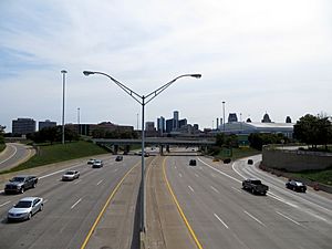 I-75 Chrysler Freeway looking south