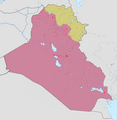 Iraqi Civil War map (2014–present)