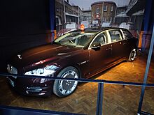 Jaguar XJ limousine in the Royal Mews