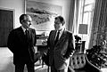 Juan Antonio Samaranch and Jean-Pascal Delamuraz by Erling Mandelmann