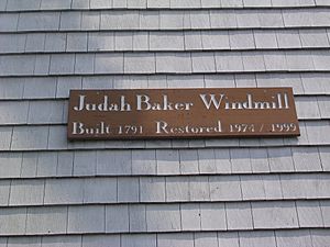 Judah-Baker-windmill-plaque South-Yarmouth-MA-US