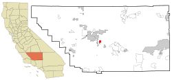 Location of Lamont, California