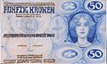 Kolo Moser - 50 Kronen-Banknote - 1911