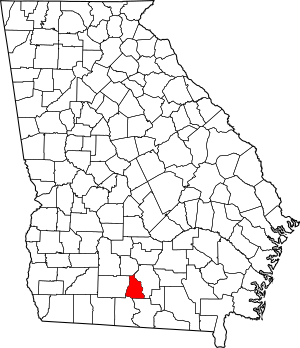 Map of Georgia highlighting Cook County