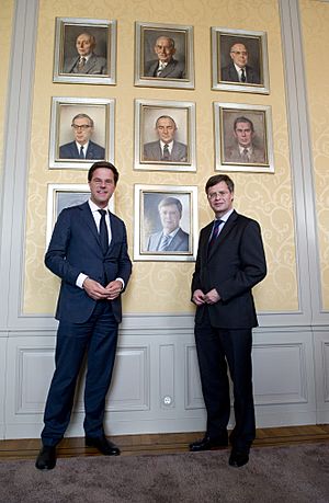 Mark Rutte and Jan Peter Balkenende 2012