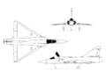 Mirage 2000C 3-view