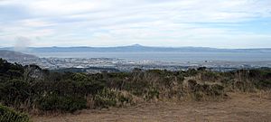 Mount Diablo from SF Bay Discovery Site 10-2-2011 4-24-09 PM