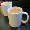 Mug of tea, Smithfield Market, City of London