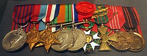 Nancy Wake's medals at the AWM January 2022