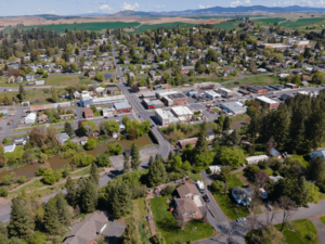 Aerial view of Palouse looking north