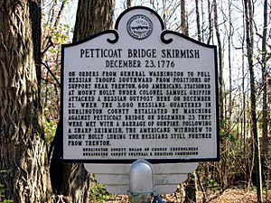 Petticoat Bridge plaque