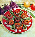 Pomidor dolması Azerbaijani cuisine