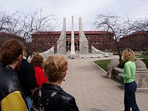 Purdue University Engineering Quad Fountain