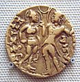 Queen Kumaradevi and King Chandragupta I on a coin of their son Samudragupta 350 380 CE