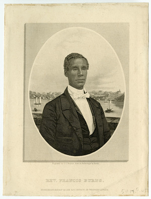 Rev. Francis Burns, Missionary bishop of the M.E. Church in Western Africa, Engraved by J.C. Buttre from an ambrotype by Brady.tif