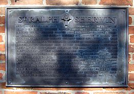 Saint Ralph Sherwin Plaque Rodsley Derbyshire