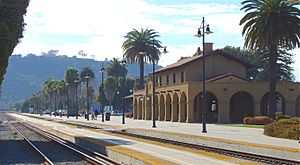 Santa Barbara train station, California, 7 March 2007