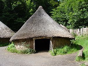 St Fagans Celtic Village the main hut