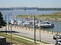 Steamboats at Memphis Landing Memphis TN 01
