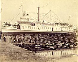 Steamer Bailey Gatzert launching 1890